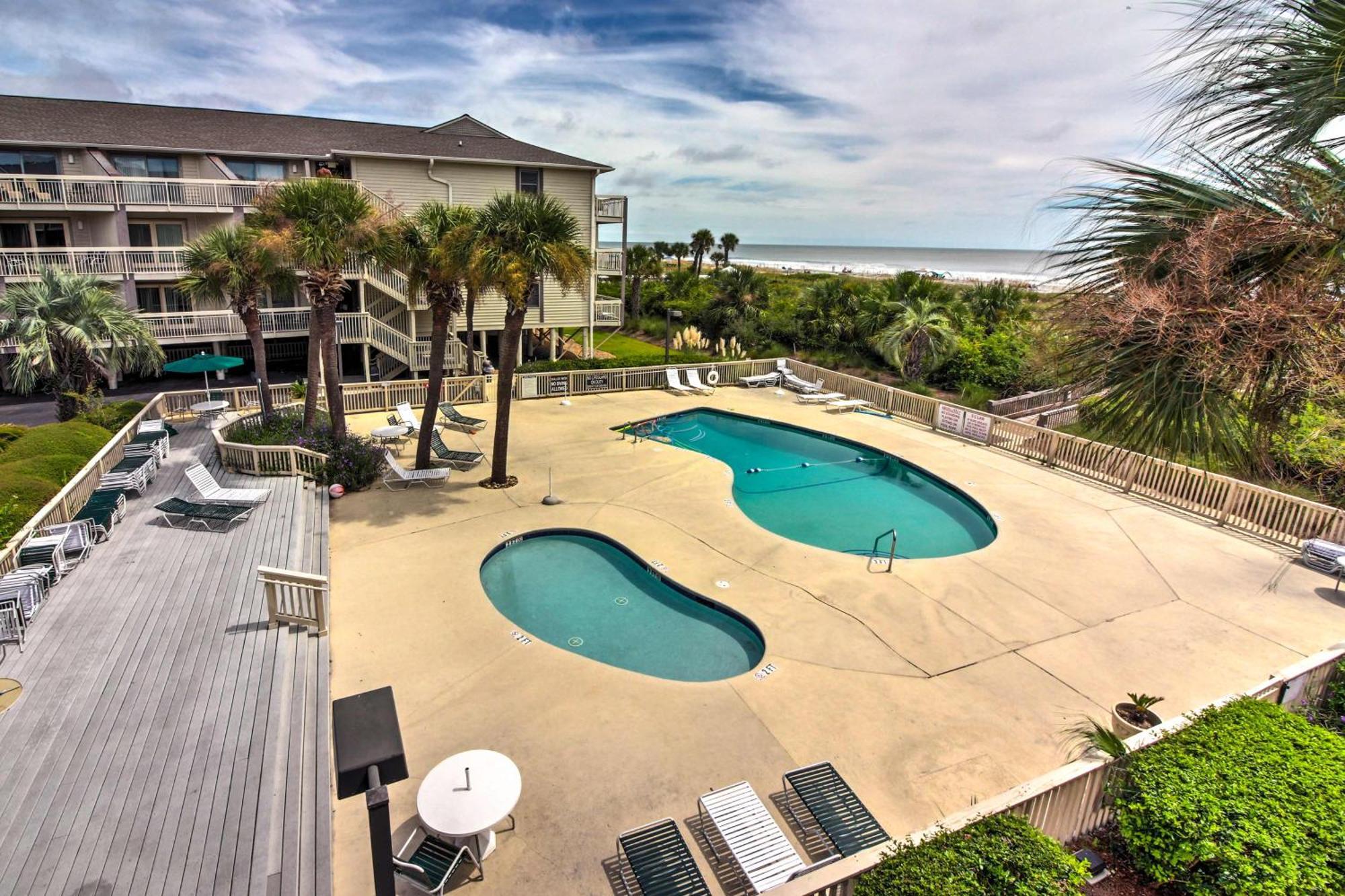Walk To Beach Resort Condo In Hilton Head! 希爾頓黑德島 外观 照片