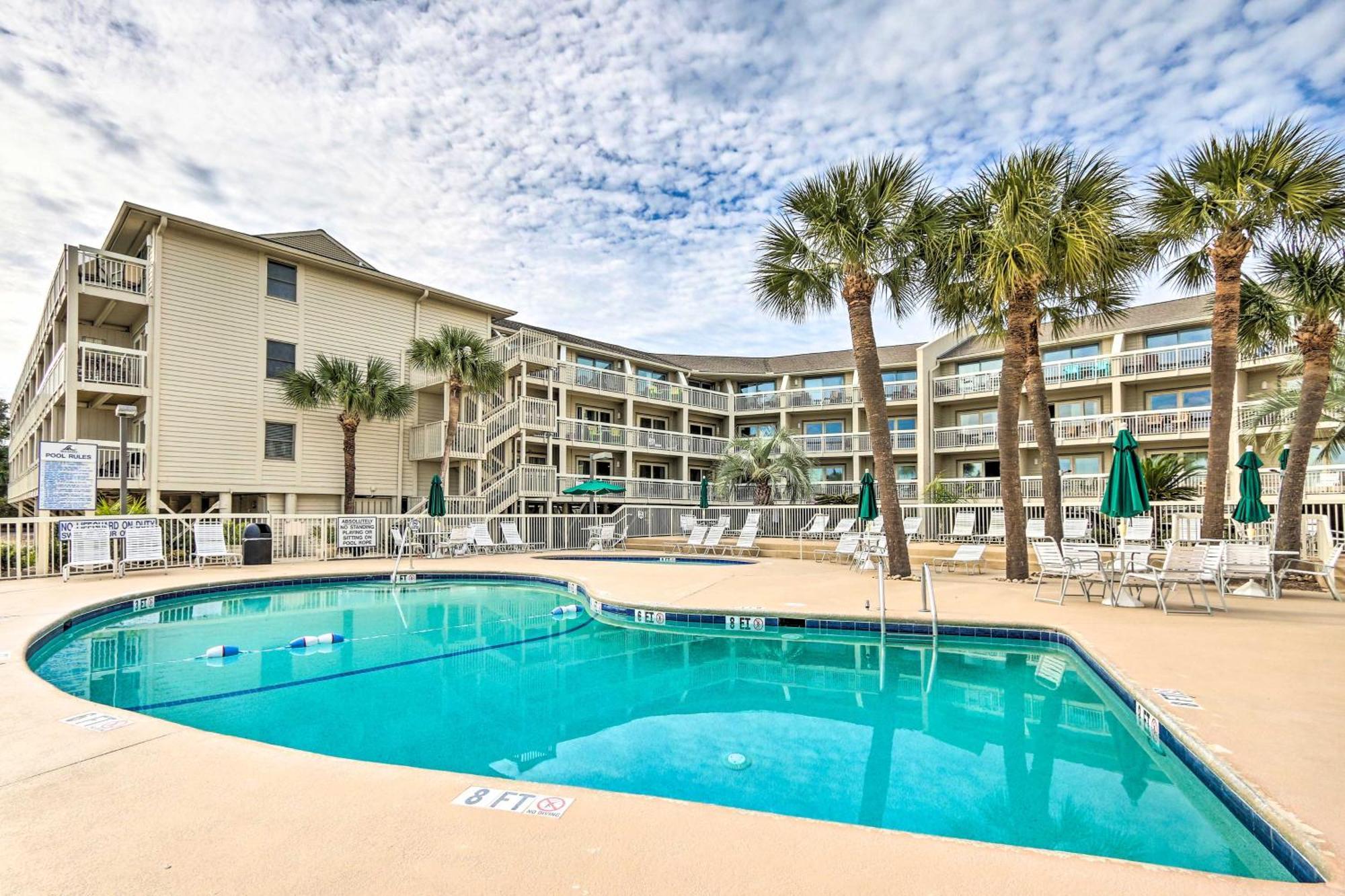 Walk To Beach Resort Condo In Hilton Head! 希爾頓黑德島 外观 照片